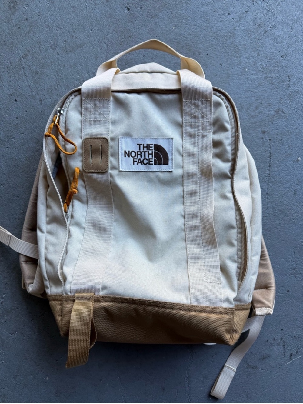 The North Face Cream and Tan Everyday Backpack